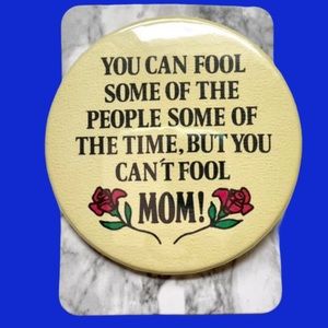 Vintage 80s Mom Button